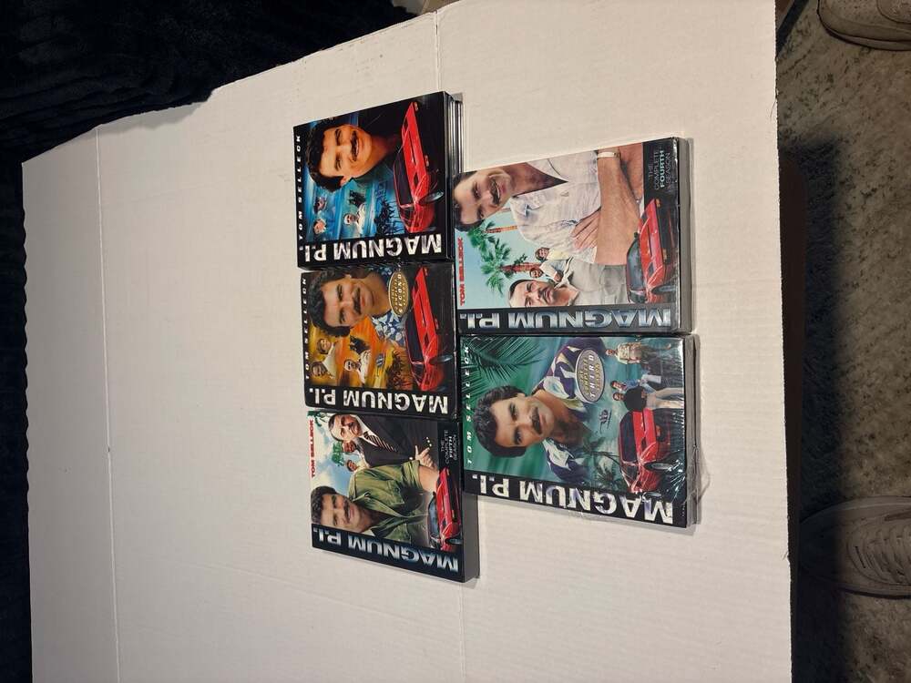 Magnum P.I. The Complete Seasons 1, 2, 3, 4, & 5 DVD Set Tom Selleck Most Sealed
